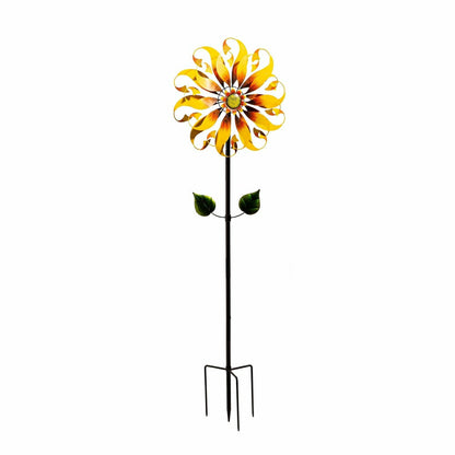 Sunflower Design Wind Spinner, 75" H | Plow & Hearth