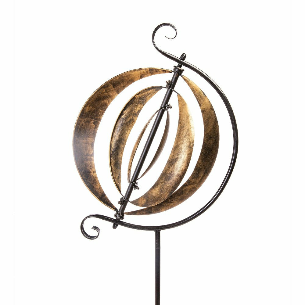 72" Galactic Hammered Metal Wind Spinner | Plow & Hearth