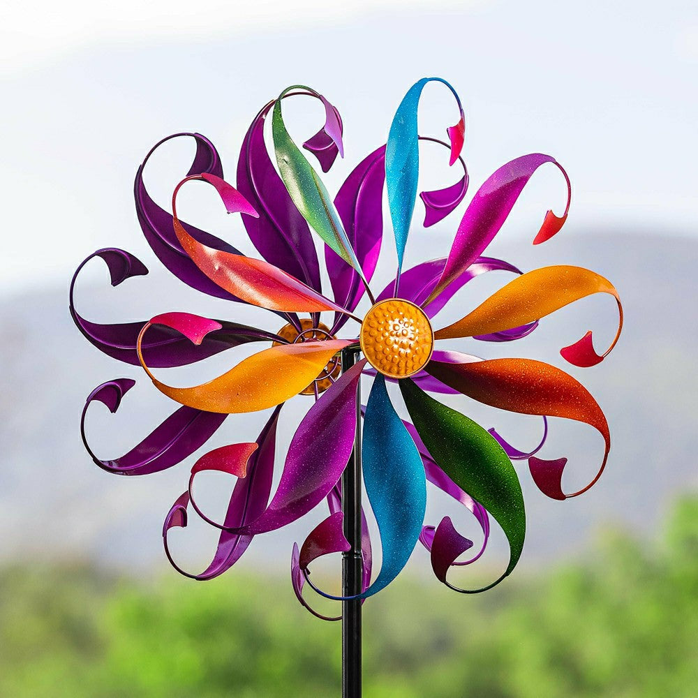 Colorful Mermaid Tail Metal Wind Spinner | Plow & Hearth