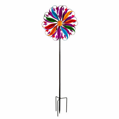 Colorful Mermaid Tail Metal Wind Spinner | Plow & Hearth