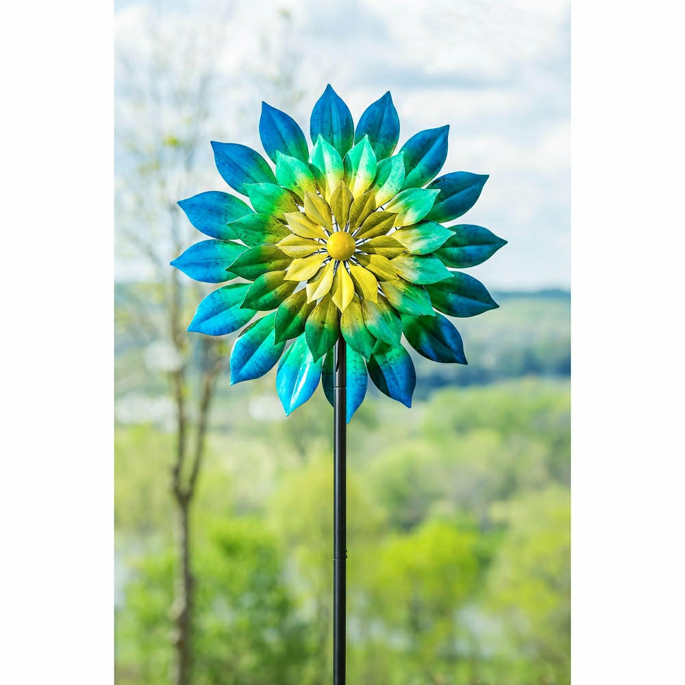 75"H Wind Spinner, Oceanic Dimensions | Plow & Hearth