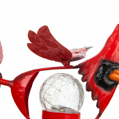 Memorial Mobile, Solar Cardinal Metal Wind Spinner with Glass Orb | Plow & Hearth
