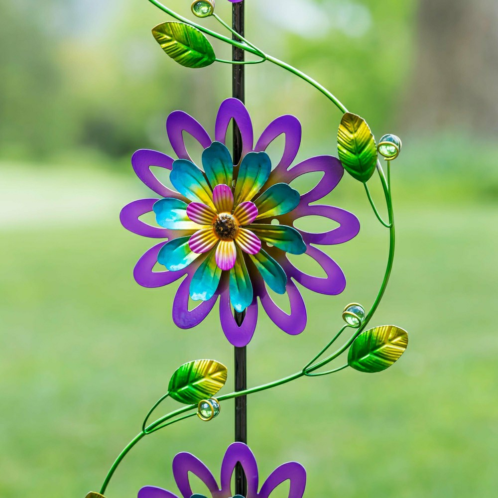 Spinning Violets Garden Stake | Plow & Hearth