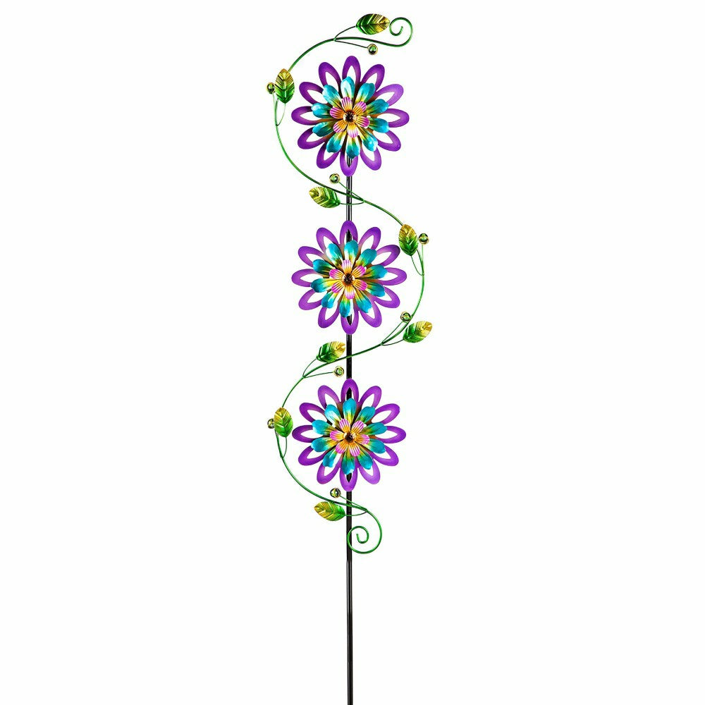 Spinning Violets Garden Stake | Plow & Hearth