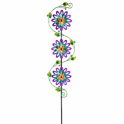 Spinning Violets Garden Stake | Plow & Hearth