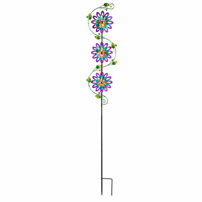 Spinning Violets Garden Stake | Plow & Hearth