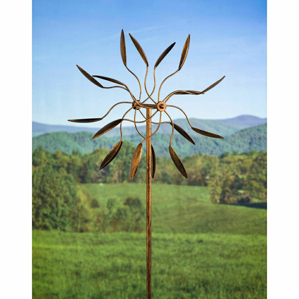 Twirler Metal Kinetic Garden Wind Spinner | Plow & Hearth