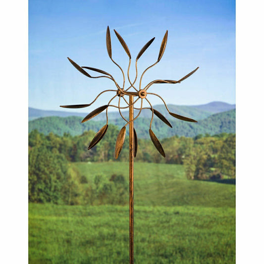 Twirler Metal Kinetic Garden Wind Spinner | Plow & Hearth