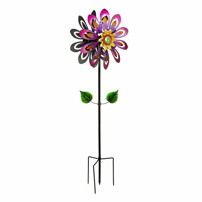 Violet Flower Wind Spinner | Plow & Hearth