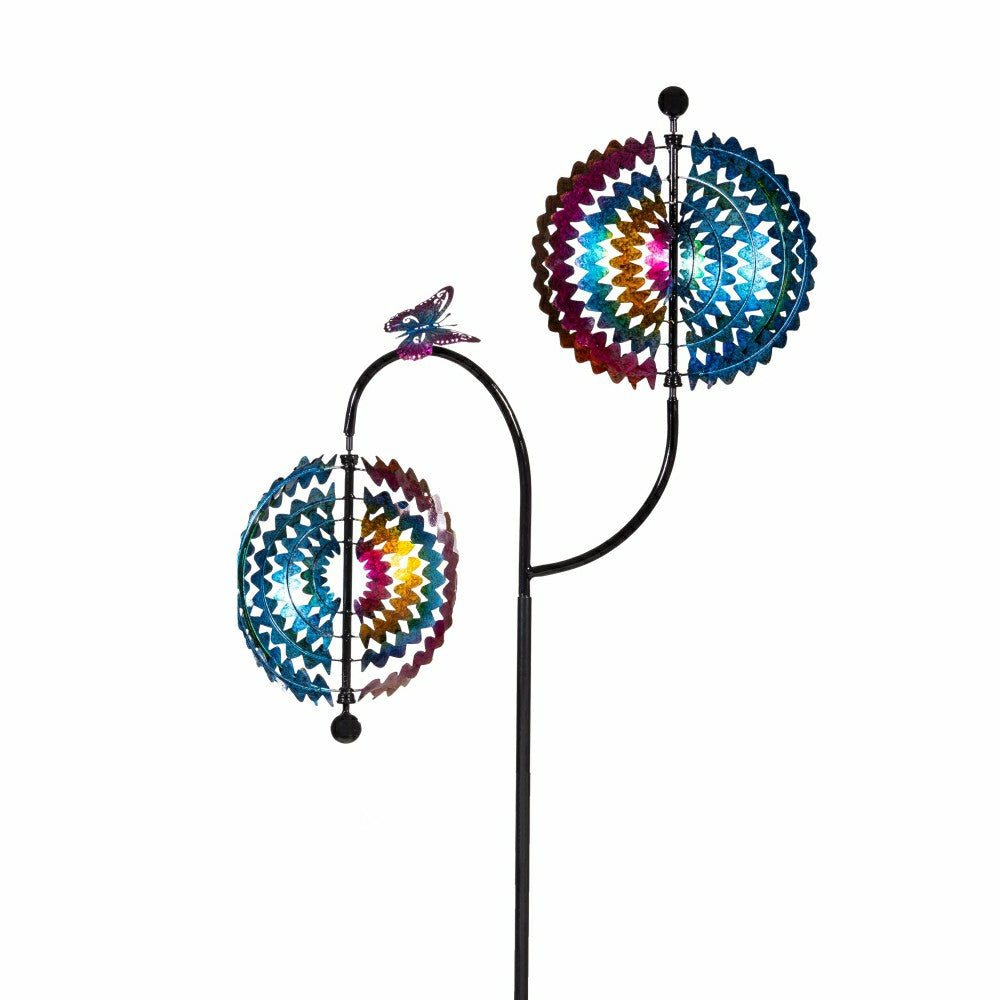 Rainbow Whirl Wind Spinner 73"H | Plow & Hearth