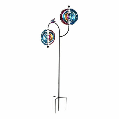 Rainbow Whirl Wind Spinner 73"H | Plow & Hearth