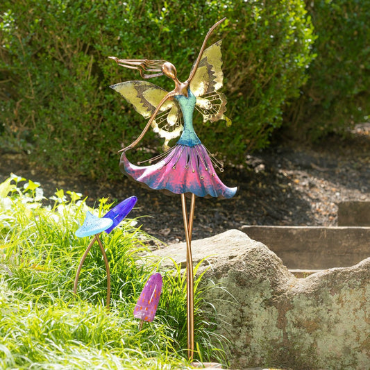 Oversized Bronze Fairy Garden Statue | Plow & Hearth