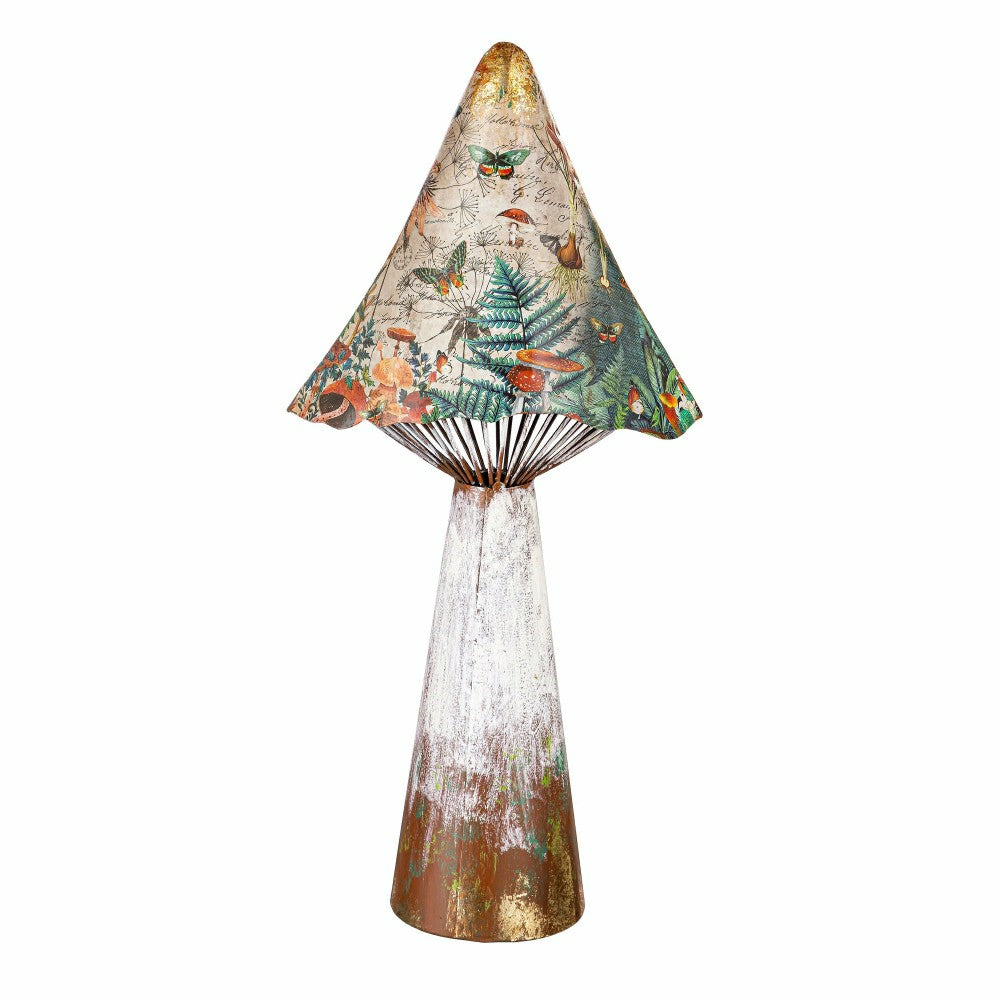 Printed Metal Mushroom Garden Statue | Plow & Hearth