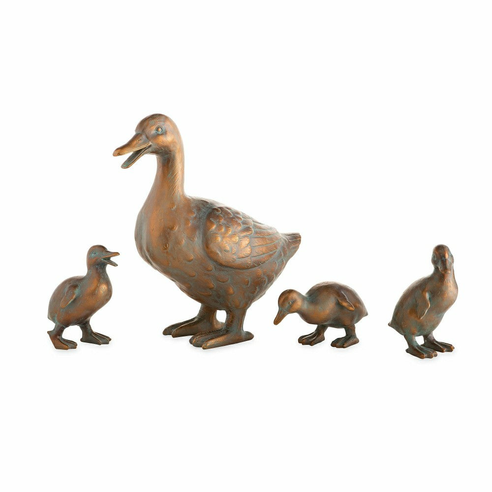 Duck Family with Mother and Three Babies, Set of 4 | Plow & Hearth