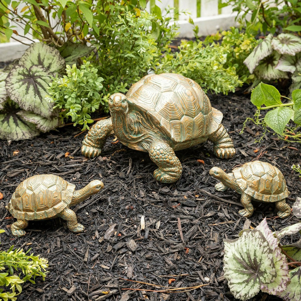 Tortoise Family Resin Garden Accents | Plow & Hearth