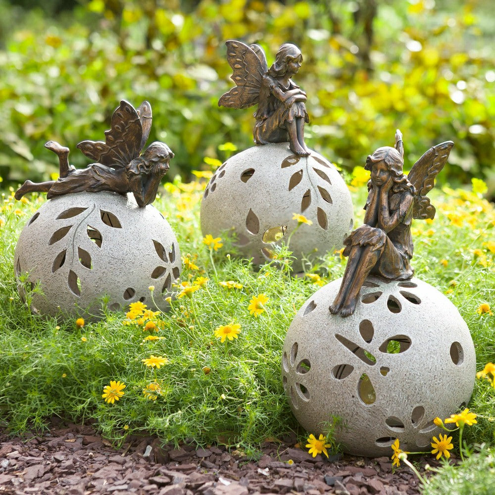Fairy Solar Globe Garden Light | Plow & Hearth