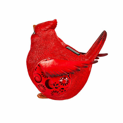 Solar Engraved Cardinal Memorial Garden Statue, 9"H | Plow & Hearth