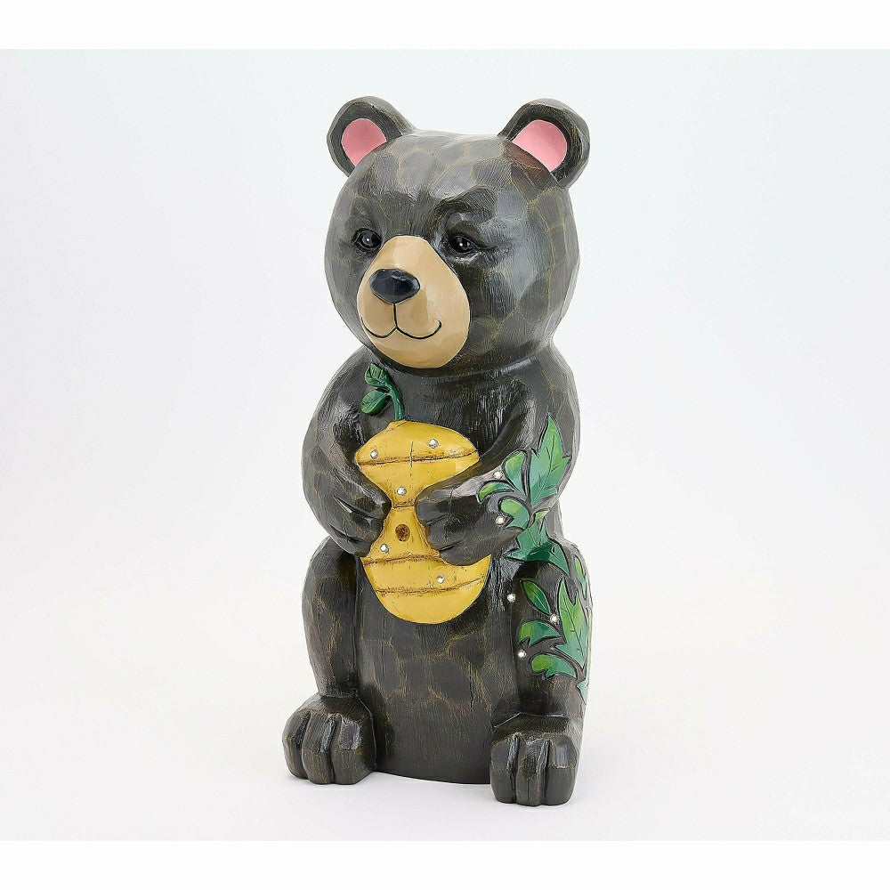 Petal & Plow Garden Statue, LED Bear, 18"H | Plow & Hearth