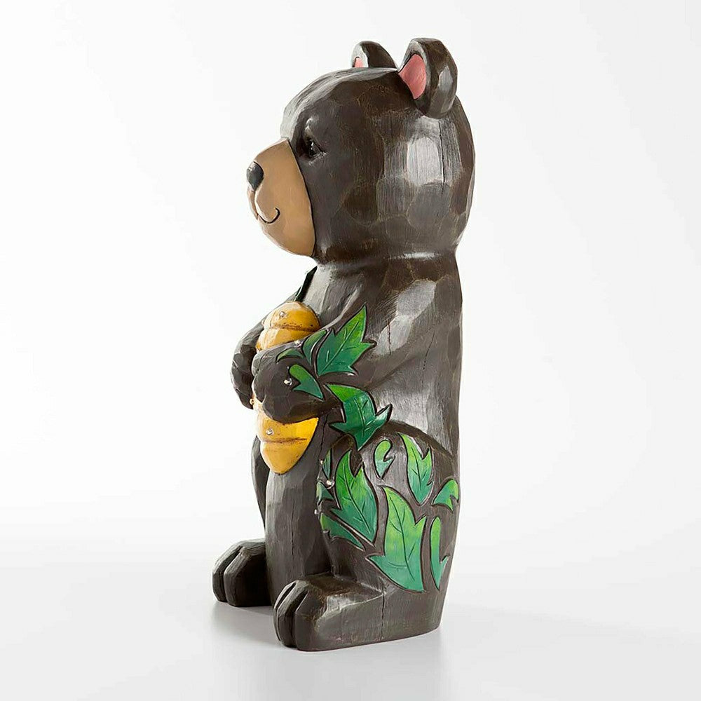 Petal & Plow Garden Statue, LED Bear, 18"H | Plow & Hearth