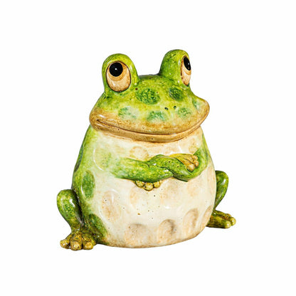 Frog Family Ceramic Statue, Set of 3, 7" H | Plow & Hearth