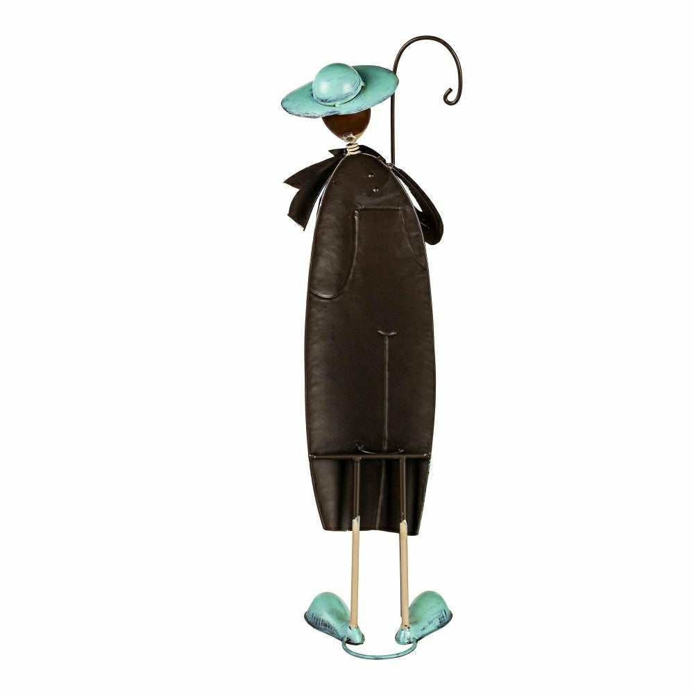 Metal Lantern Farmer Statue | Plow & Hearth