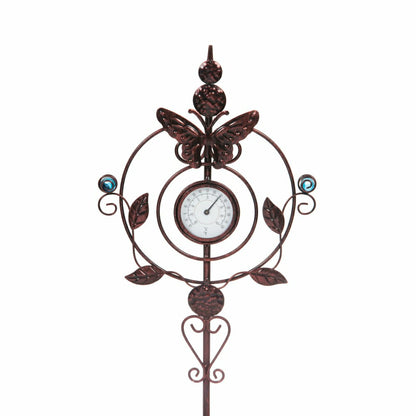 32"H Thermometer Butterfly Garden Stake | Plow & Hearth