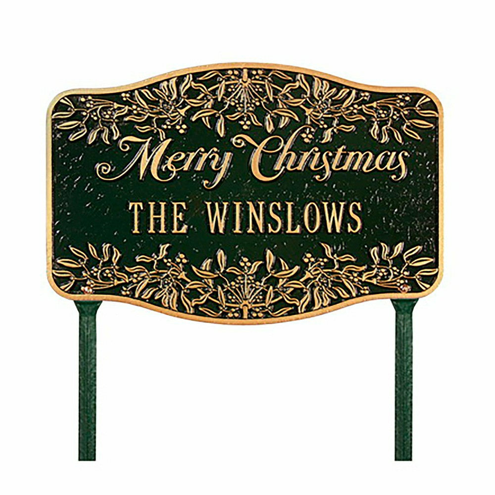 Personal Merry Christmas Yard Sign | Plow & Hearth