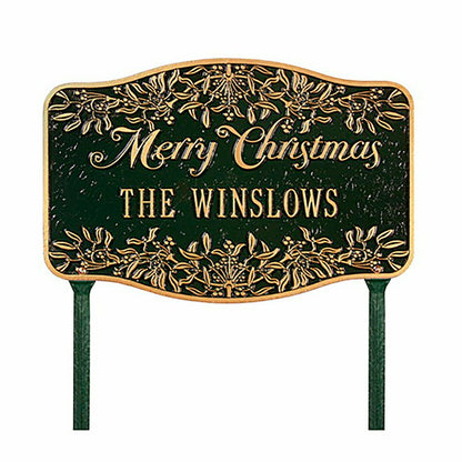 Personal Merry Christmas Yard Sign | Plow & Hearth