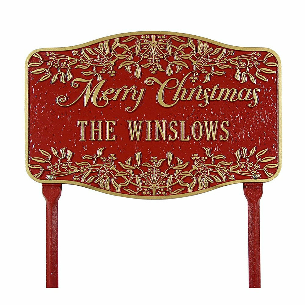Personal Merry Christmas Yard Sign | Plow & Hearth