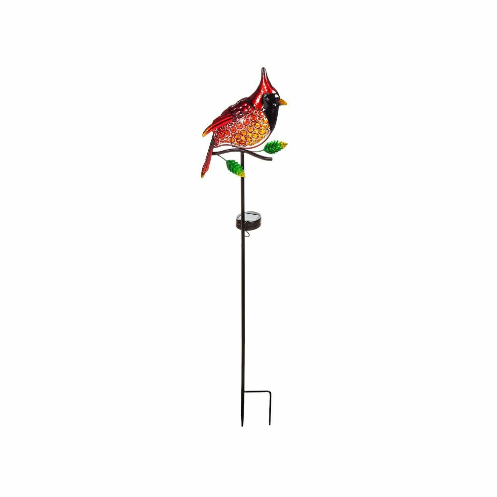 Cardinal Solar Garden Stake | Plow & Hearth