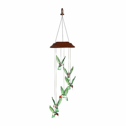 Cottage Garden Mobile, Solar Mobile, Painted Hummingbird | Plow & Hearth