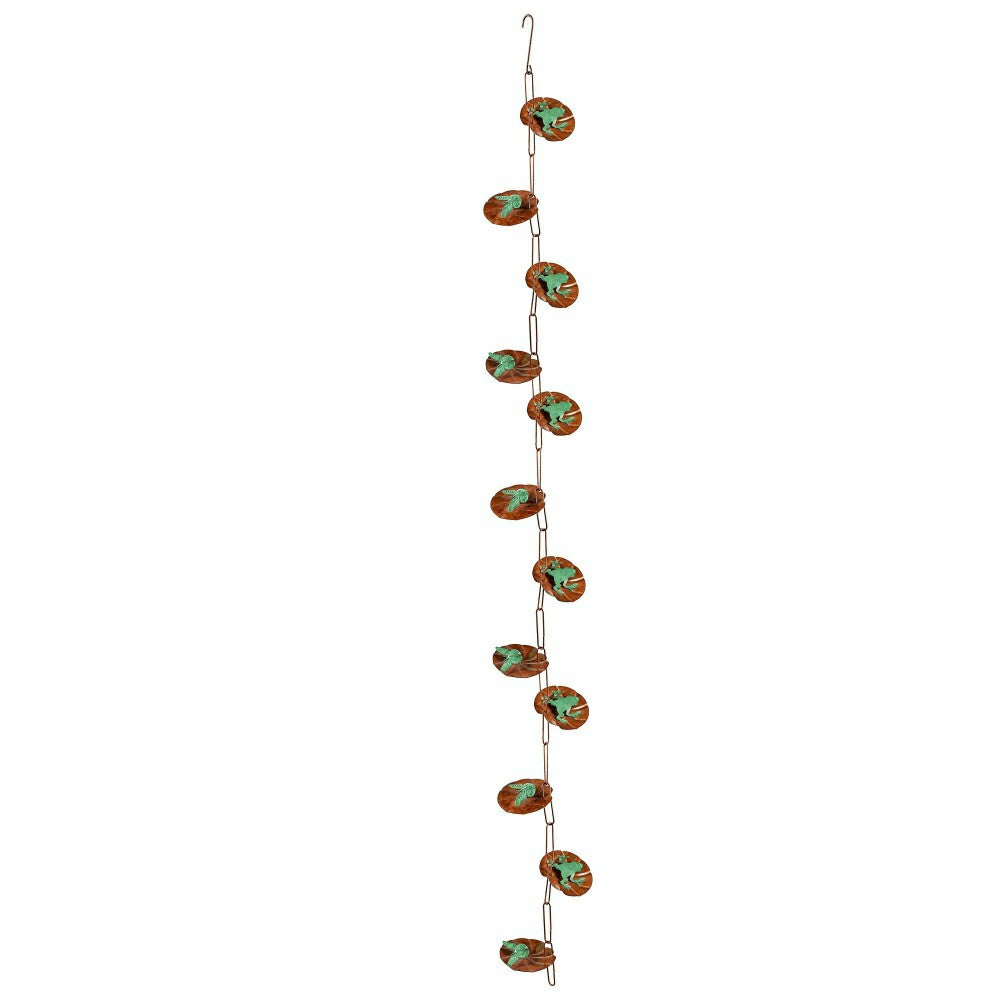 Lily Pad Hanging Garden Rain Chain | Plow & Hearth