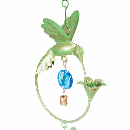 70"H Hummingbird Circles with Bead Accents Rain Chain | Plow & Hearth