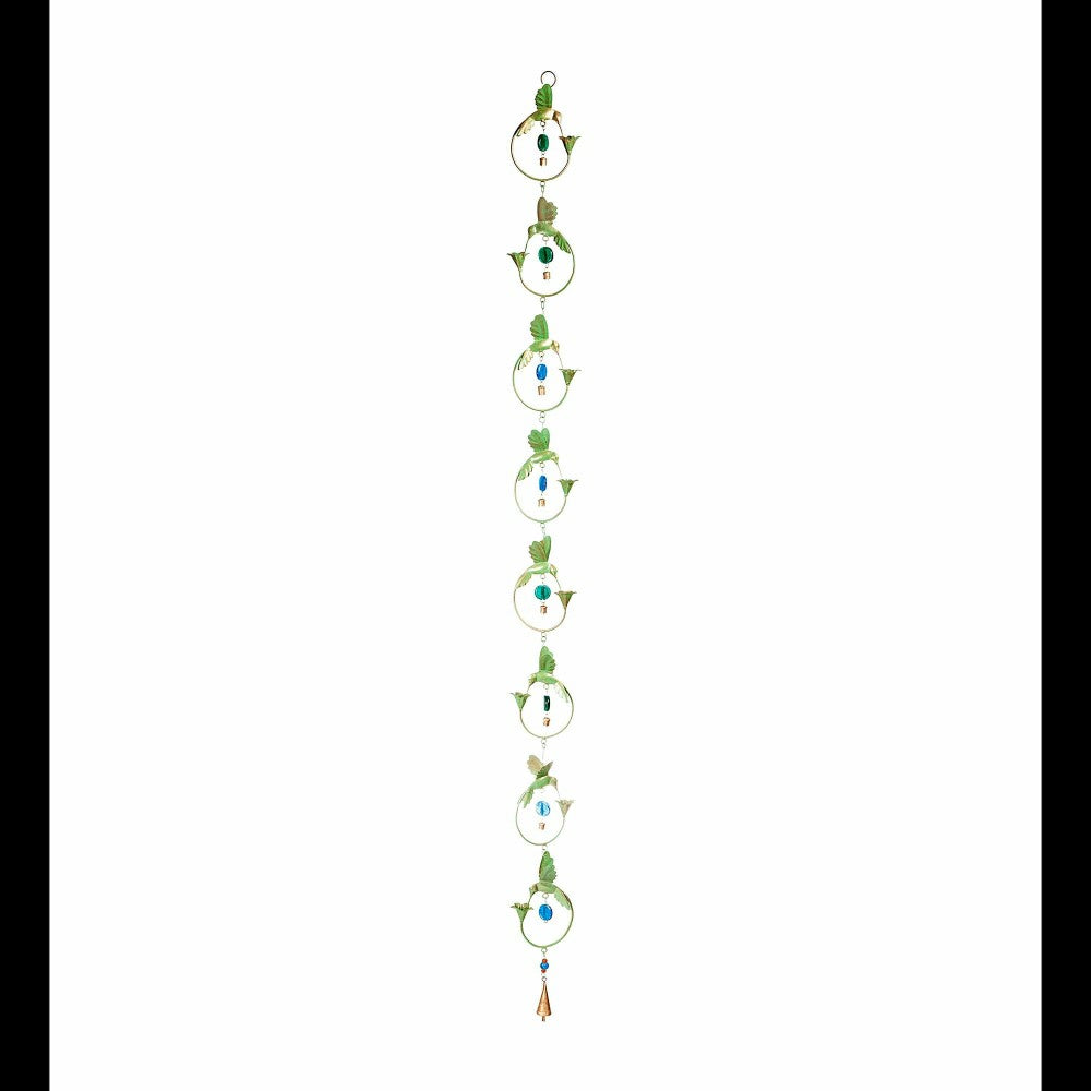 70"H Hummingbird Circles with Bead Accents Rain Chain | Plow & Hearth