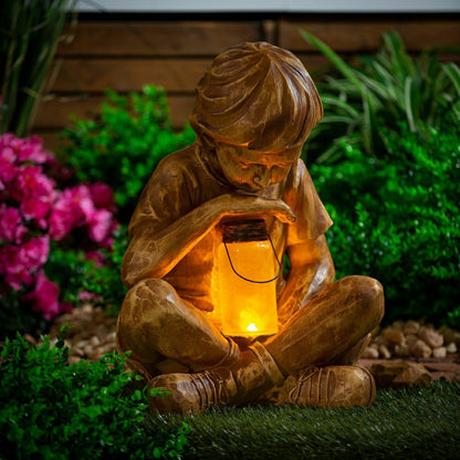 Boy with Firefly Statue | Plow & Hearth