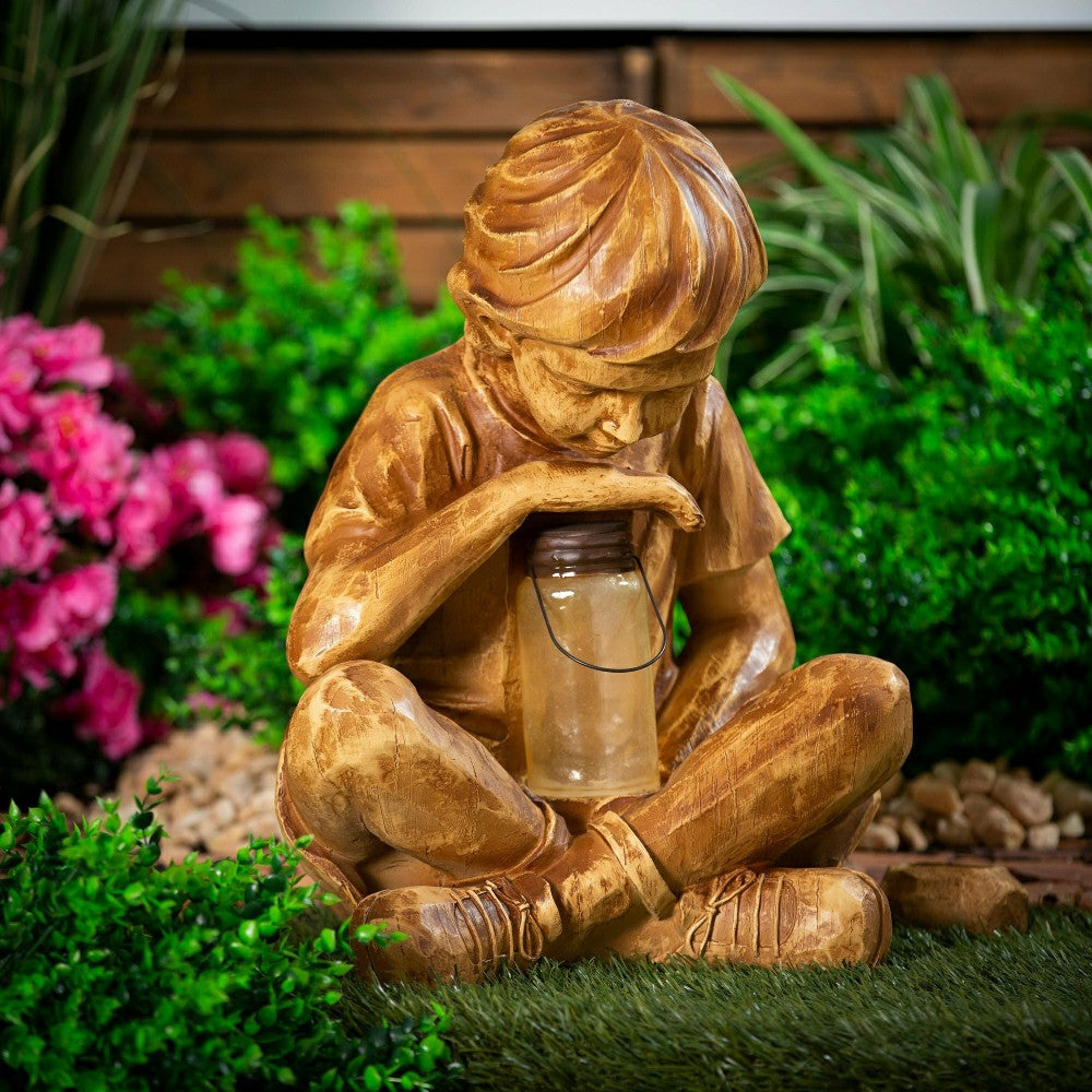 Boy with Firefly Statue | Plow & Hearth