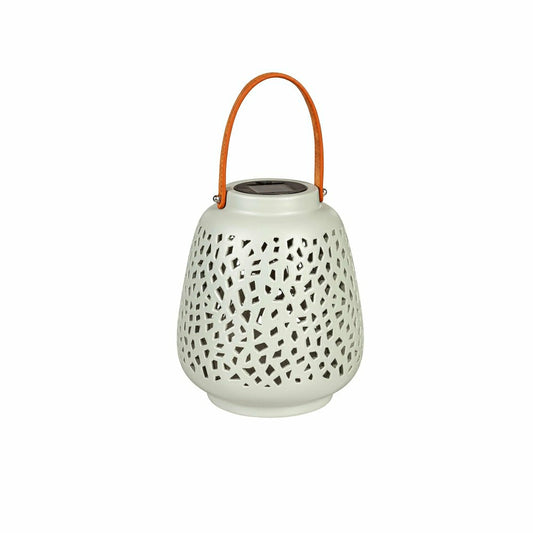 VivaStyle Outdoor Lamp & Lighting, Ceramic Speckled Cut Out Solar Lant | Plow & Hearth