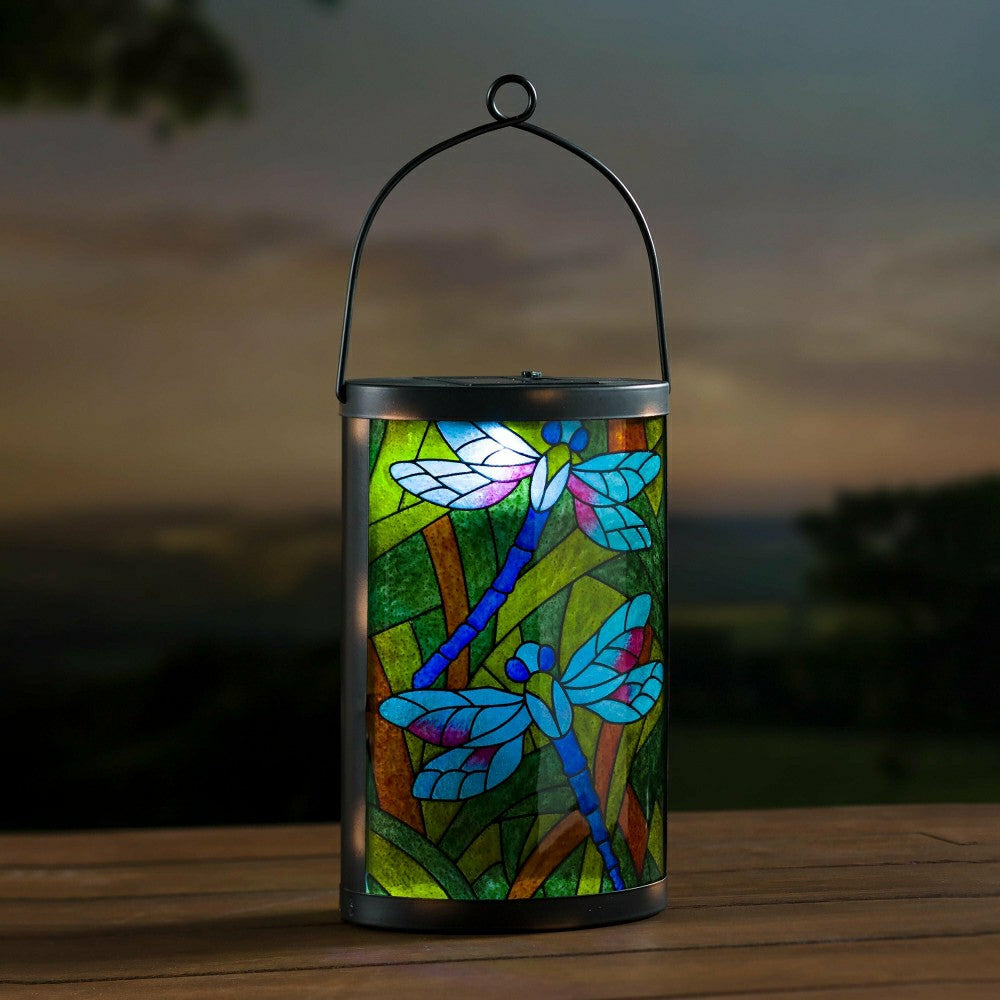 Mosaic Dragonfly Solar Lantern | Plow & Hearth