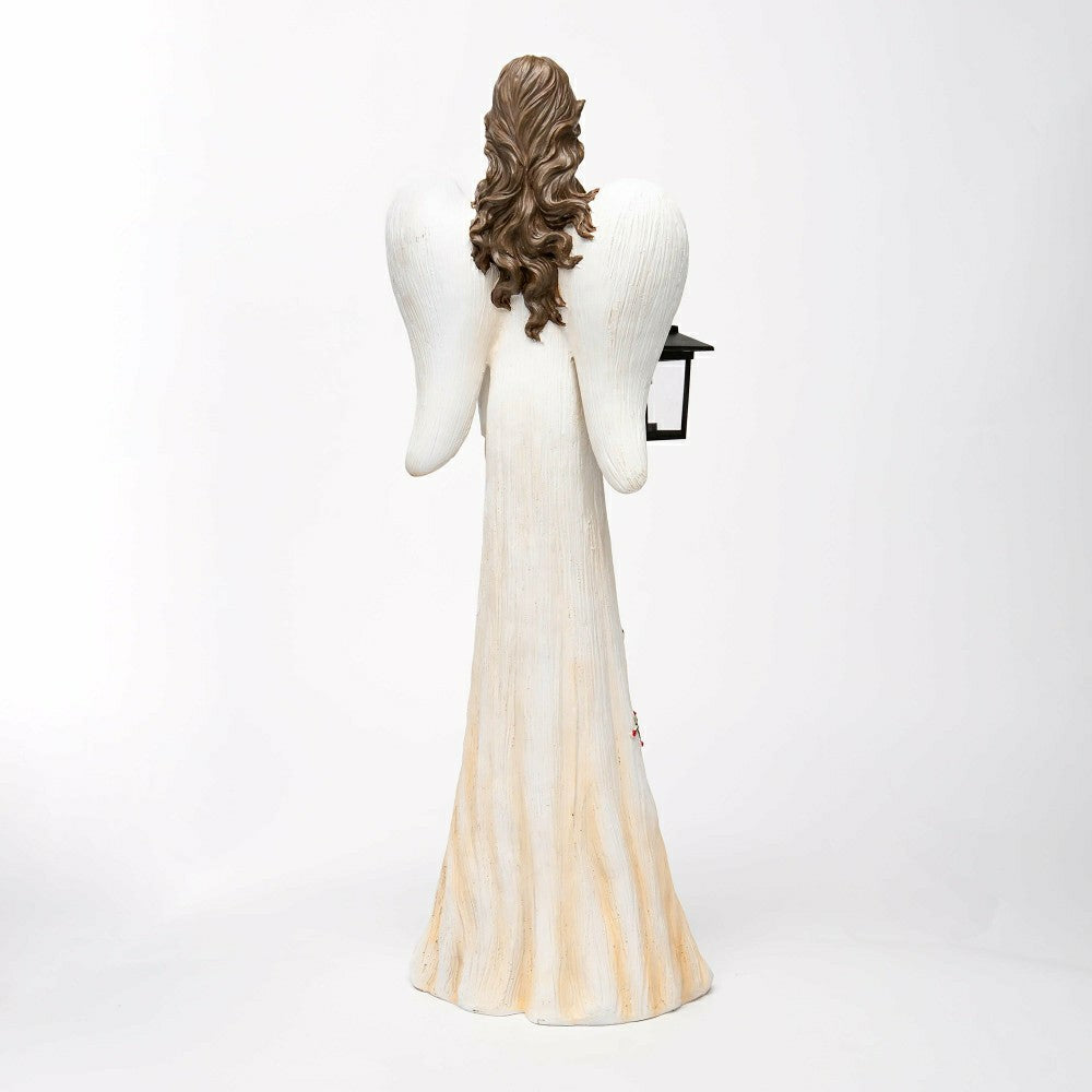 Angel Garden Statue with Solar Lantern | Plow & Hearth