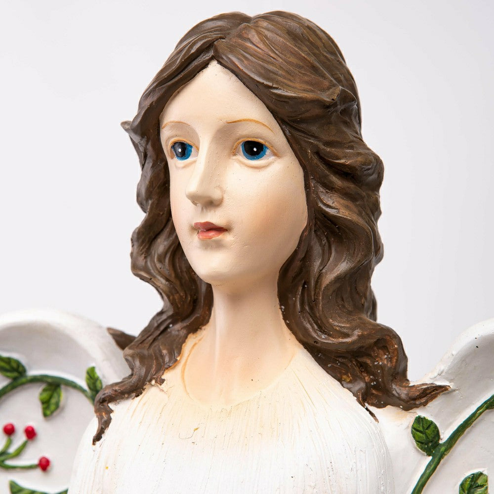 Angel Garden Statue with Solar Lantern | Plow & Hearth