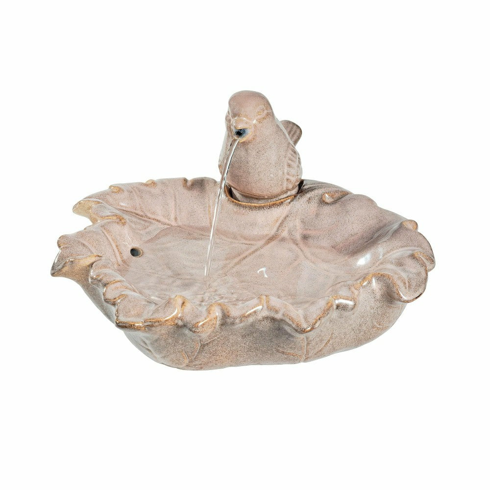 Ceramic Tabletop Bird Fountain | Plow & Hearth