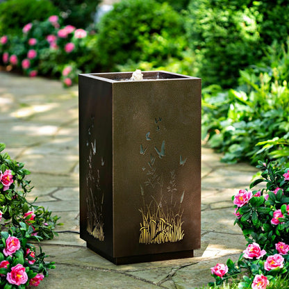 Indoor/Outdoor Lighted Butterfly Fountain | Plow & Hearth