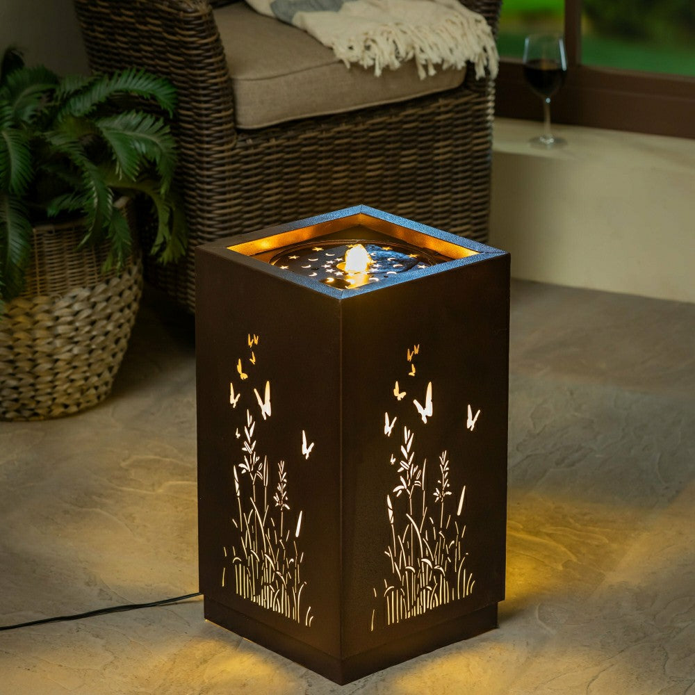 Indoor/Outdoor Lighted Butterfly Fountain | Plow & Hearth