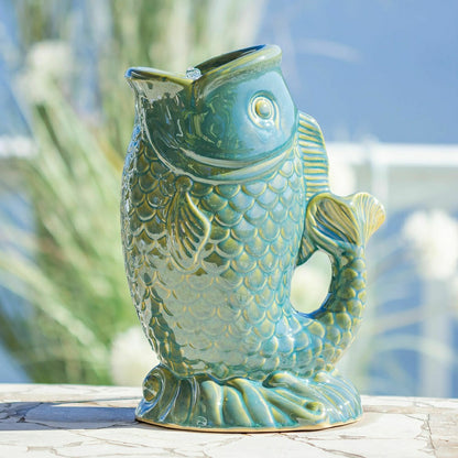 Ceramic Tabletop Fish Fountain | Plow & Hearth