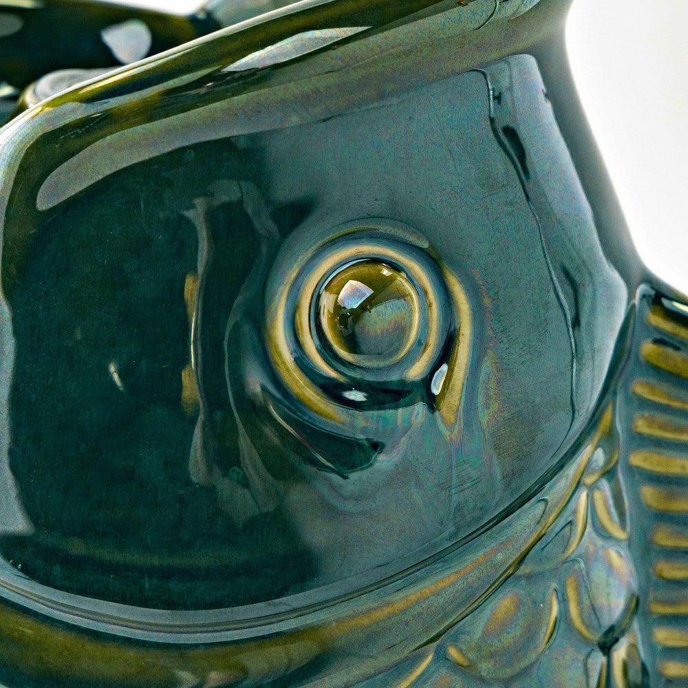 Ceramic Tabletop Fish Fountain | Plow & Hearth