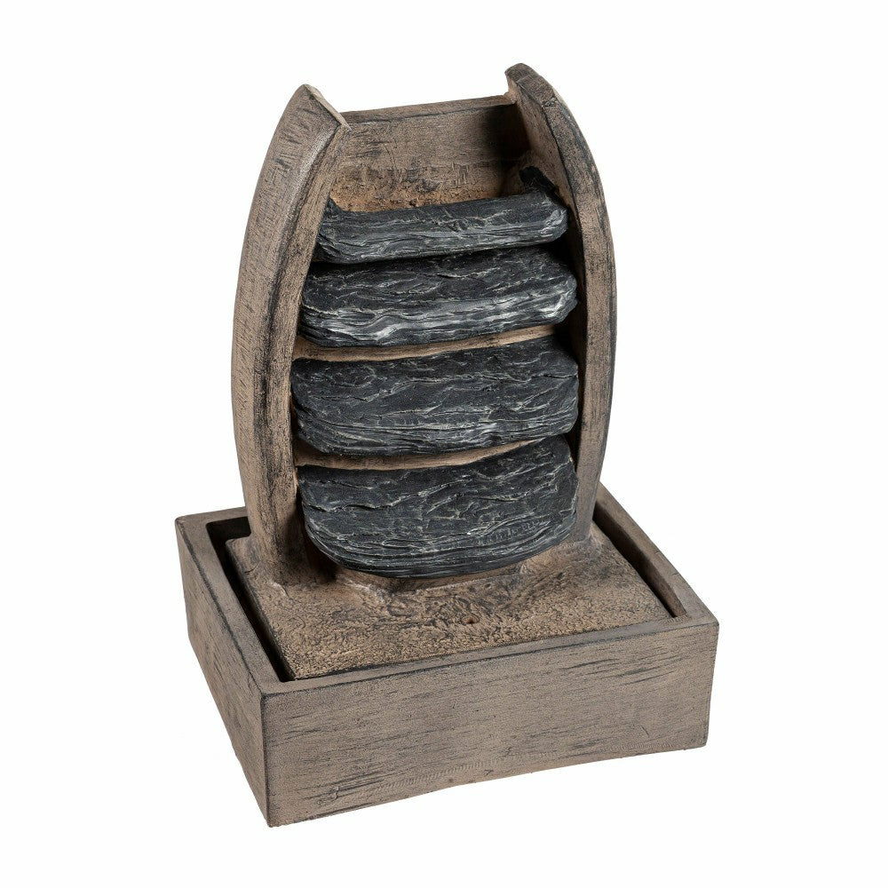 Waterfall Fountain with Planter Shelf | Plow & Hearth