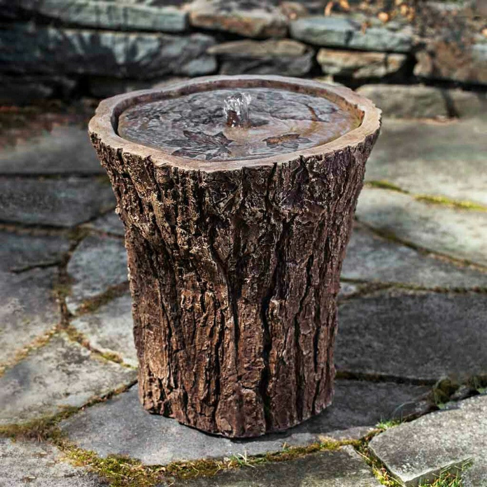 Tree Stump Garden Fountain | Plow & Hearth