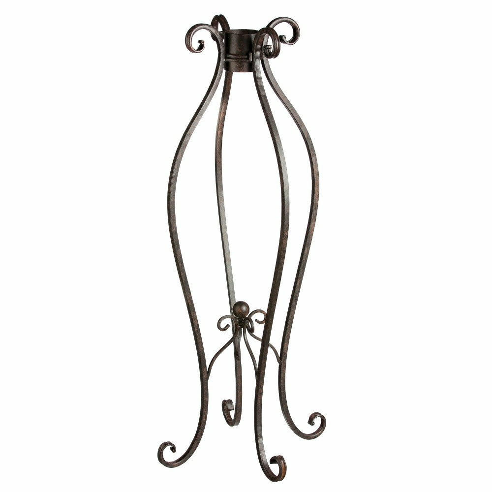 Curlicue Metal Gazing Ball Stand | Plow & Hearth