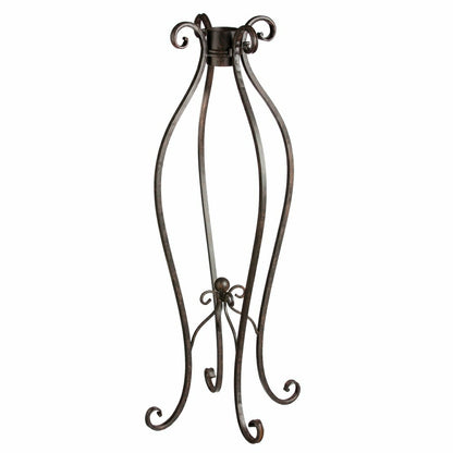 Curlicue Metal Gazing Ball Stand | Plow & Hearth