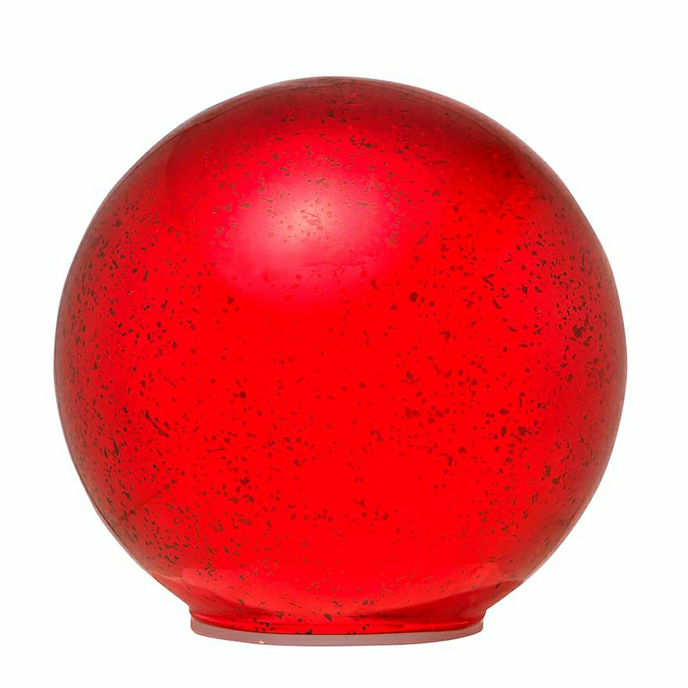 Mercury Glass Globe, Set of 3, Red | Plow & Hearth